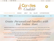 Tablet Screenshot of candlesonline.com.au
